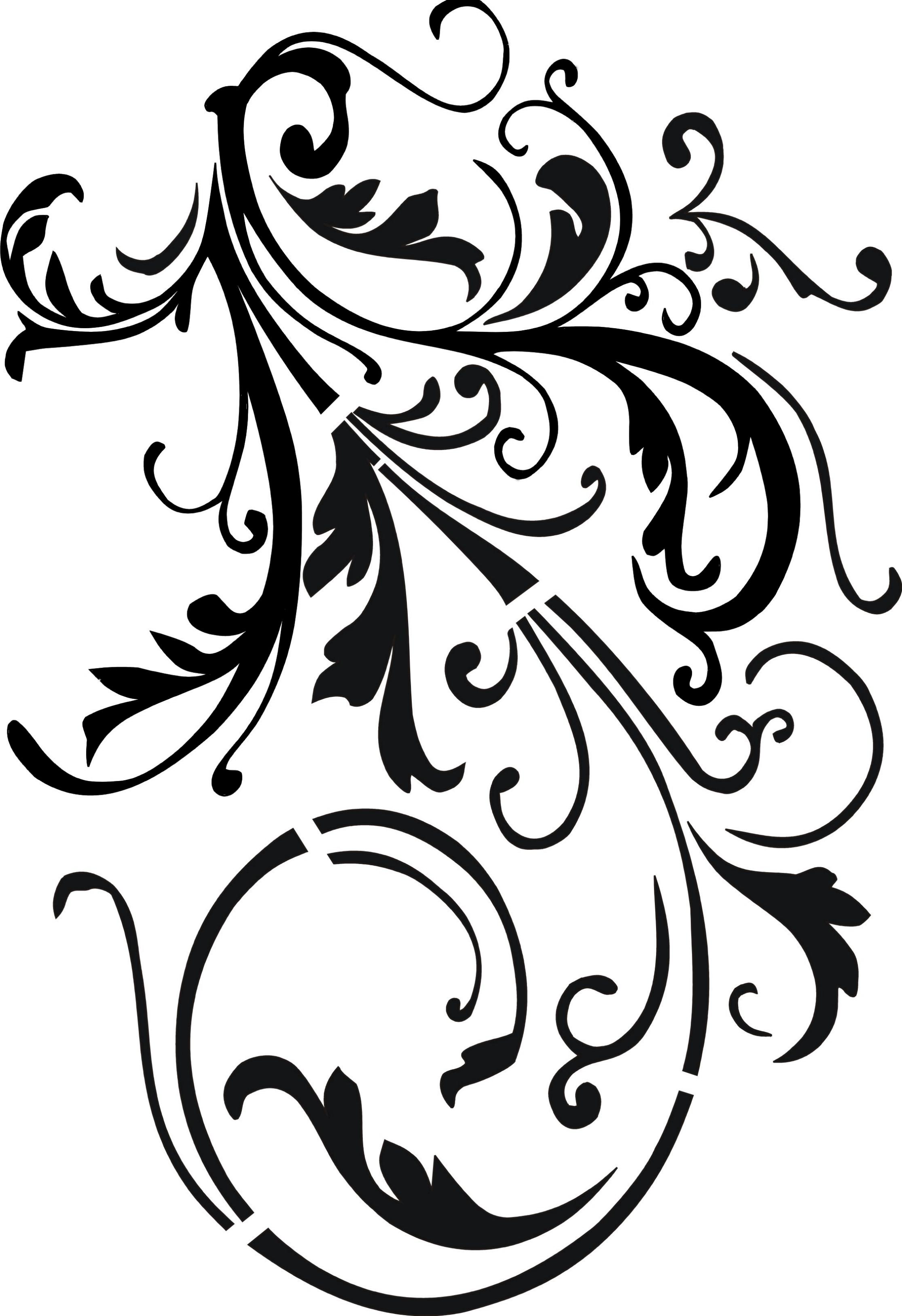 Stencil Schablone Ranke (1): Stencil Schablone Ranke (1)Willkommen bei